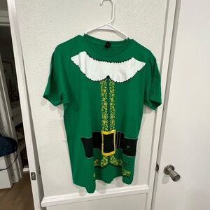 - 🎄🎅Santa’s Elf ugly Christmas green t-shirt - Unisex (Men’s size medium)